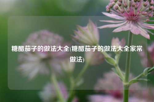 糖醋茄子的做法大全(糖醋茄子的做法大全家常做法)
